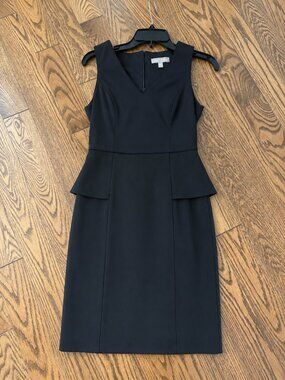 Banana Republic Dark Navy Peplum Dress Size 0 Petite